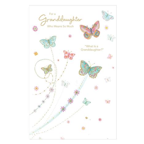 Butterflies & Flowers Granddaughter Birthday Card £2.65